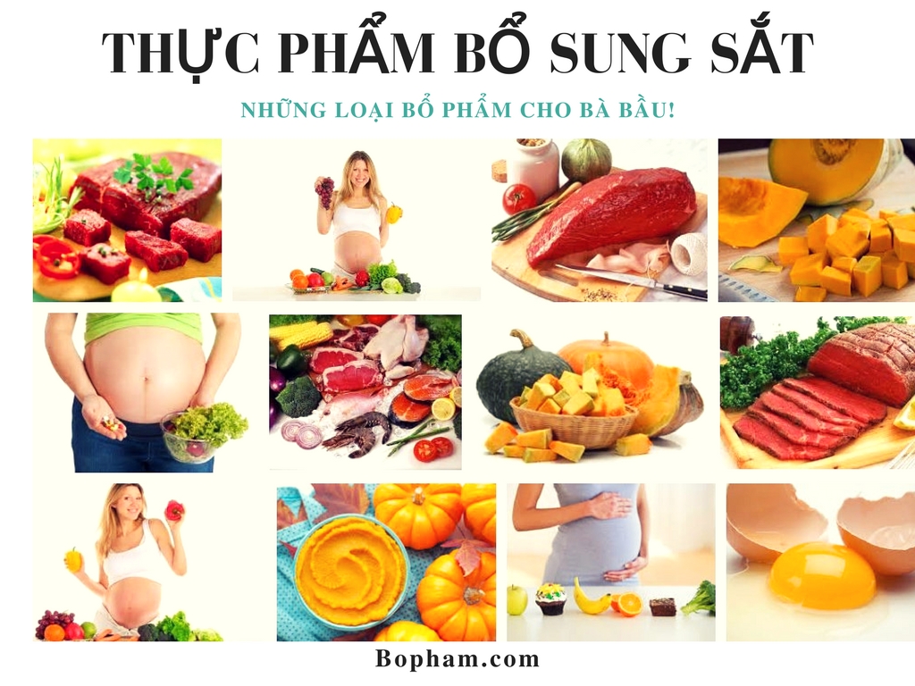 Top 5 thực phẩm bổ sung sắt cho bà bầu